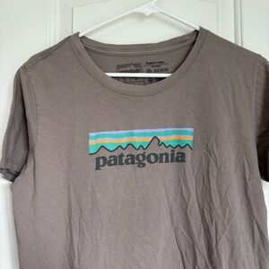 Patagonia Women’s Basic Brown Logo Tshirt - Size L